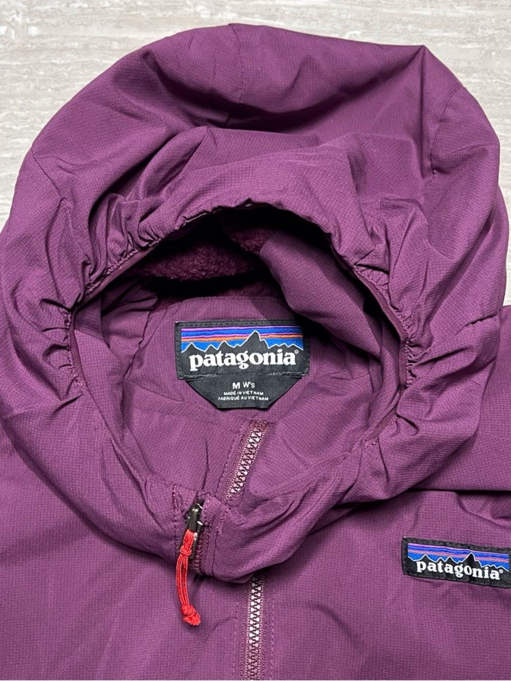 Patagonia Women's Nano-Air Light Hybrid Jacket Hiking Mock Medium Plum Purple - Picture 3 of 5